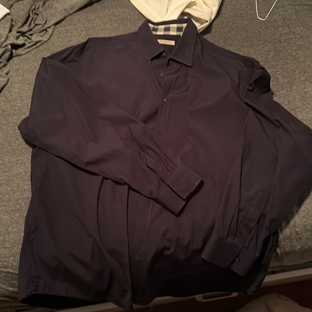 Beautiful black Burberry long sleeve shirt in amazing condition only worn twice